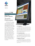 Preview for 1 page of Eizo FlexScan L795 Specifications