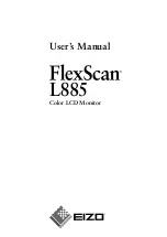 Предварительный просмотр 1 страницы Eizo FlexScan L885 User Manual