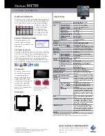 Preview for 2 page of Eizo FlexScan M1700 Specifications