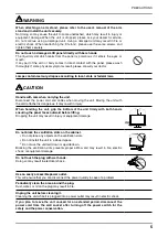 Предварительный просмотр 5 страницы Eizo FLEXSCAN MX240W User Manual