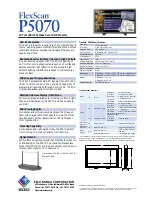 Preview for 2 page of Eizo FlexScan P5070 Specifications