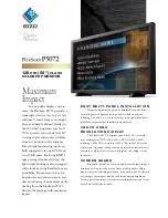 Eizo FlexScan P5072 Specification предпросмотр