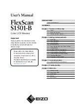 Preview for 1 page of Eizo FLEXSCAN S1501-B - User Manual