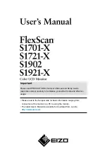 Preview for 1 page of Eizo FLEXSCAN S1701-X - User Manual