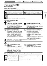 Предварительный просмотр 9 страницы Eizo FlexScan s1910 Setup Manual