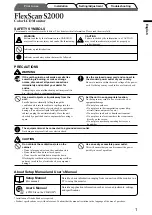 Предварительный просмотр 3 страницы Eizo FlexScan S2000 Setup Manual