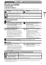 Предварительный просмотр 9 страницы Eizo FlexScan S2000 Setup Manual