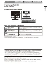 Предварительный просмотр 3 страницы Eizo FlexScan S2100 Setup Manual