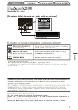 Предварительный просмотр 27 страницы Eizo FlexScan S2100 Setup Manual