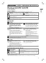 Предварительный просмотр 3 страницы Eizo FlexScan S2111W Setup Manual