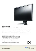 Preview for 1 page of Eizo FlexScan S2242W Specifications