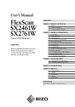 Eizo FLEXSCAN SX2461 User Manual предпросмотр