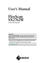 Eizo FLEXSCAN SX2762W User Manual preview