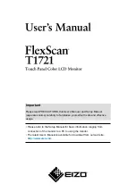 Eizo FLEXSCAN T1721 User Manual preview