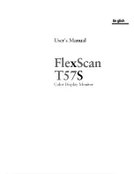 Eizo FlexScan T57S User Manual preview