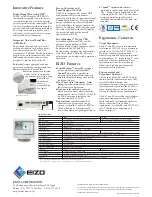 Предварительный просмотр 2 страницы Eizo FlexScan T68 Brochure