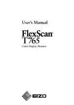 Eizo FLEXSCAN T765 - User Manual предпросмотр