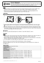 Предварительный просмотр 1 страницы Eizo FP-301 User Manual