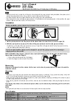 Preview for 1 page of Eizo FP-506 User Manual