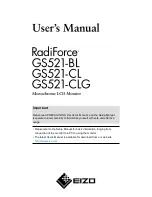 Eizo gs521-bl User Manual предпросмотр