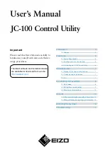 Eizo JC-100 User Manual предпросмотр