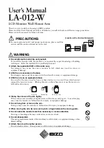 Eizo LA-012-W User Manual preview