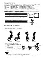 Preview for 2 page of Eizo LA-120-D User Manual