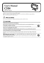 Eizo Monitor Hood CH4 User Manual preview