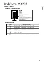 Предварительный просмотр 3 страницы Eizo RadiForce MX215 Instructions For Use Manual