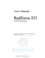 Предварительный просмотр 2 страницы Eizo RadiForce R31 User Manual