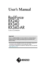 Eizo RadiForce RX240 User Manual предпросмотр