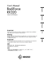 Eizo RadiForce RX320 User Manual preview