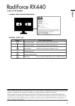 Предварительный просмотр 3 страницы Eizo radiforce rx440 Setup Manual