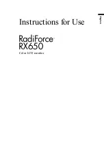 Preview for 2 page of Eizo RadiForce RX650-AR Instructions For Use Manual