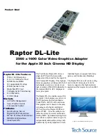 Предварительный просмотр 1 страницы Eizo Raptor DL–Lite Brochure