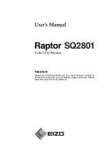 Eizo Raptor SQ2801 User Manual preview