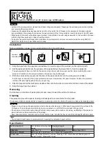 Preview for 1 page of Eizo RP-918 User Manual