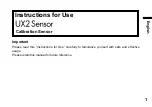 Preview for 1 page of Eizo UX2 Instructions For Use Manual