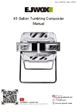 EJWOX 43 Gallon Tumbling Composter Manual предпросмотр