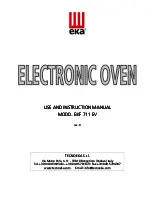 Предварительный просмотр 1 страницы eka EKF 711 EV Use And Instruction Manual