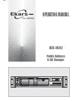 Ekars ECD-2602 Operating Manual preview