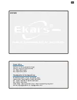 Предварительный просмотр 4 страницы Ekars ECS-220R ECS-230R Operating Manual