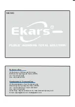 Preview for 12 page of Ekars EPT-2201A Operating Manual