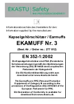 Preview for 1 page of ekastu EKAMUFF 3 Quick Start Manual