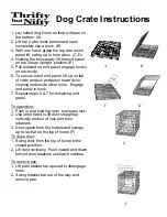 Предварительный просмотр 1 страницы ekco Woodstream Dog Crate Instructions