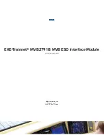 EKE-Electronics EKE-Trainnet MVB2791B Technical Manual предпросмотр