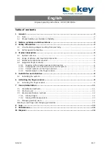 Preview for 2 page of eKey FS IN Crestron Series Operating Instructions Manual