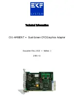 Предварительный просмотр 1 страницы EKF Electronik CV1-AMBIENT Technical Information