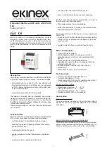 Ekinex EK-CE2-TP Quick Start Manual preview