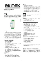 Предварительный просмотр 1 страницы Ekinex EK-GH1-DL Quick Start Manual